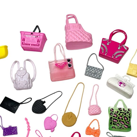 Lot Of 41 Barbie Doll Purses & Handbags w/ A Few Other Mixed In Accessories - Picture 2 of 4